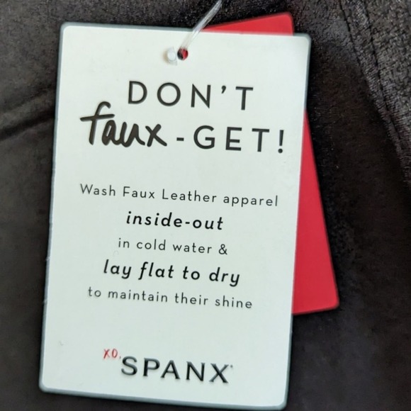 SPANX Faux Leather Pencil Skirt Size S NWT 13 - Picture 10 of 11